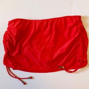 Catalina Women’s Side Tie Orange Bikini Bottom Skirt Swimwear Size Large (12-14)
